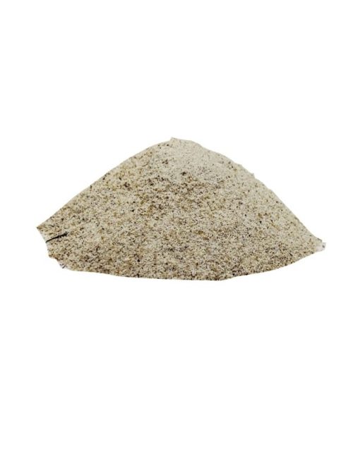 Drool Pet Co. Deer Antler Powder. Photograph of a grainy white powder on a white background