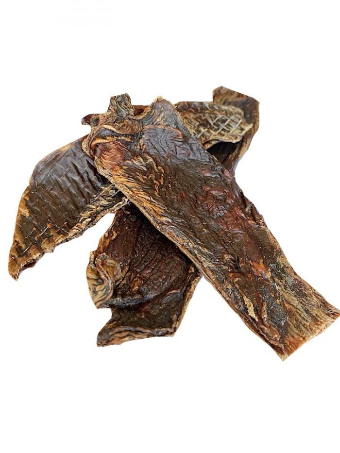 Photograph of Drool Pet Co. Kangaroo Jerky on a white background.