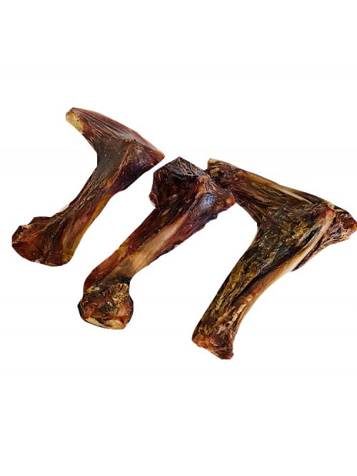 dehydrated kangaroo dog treat wings on a white background